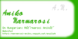 aniko marmarosi business card